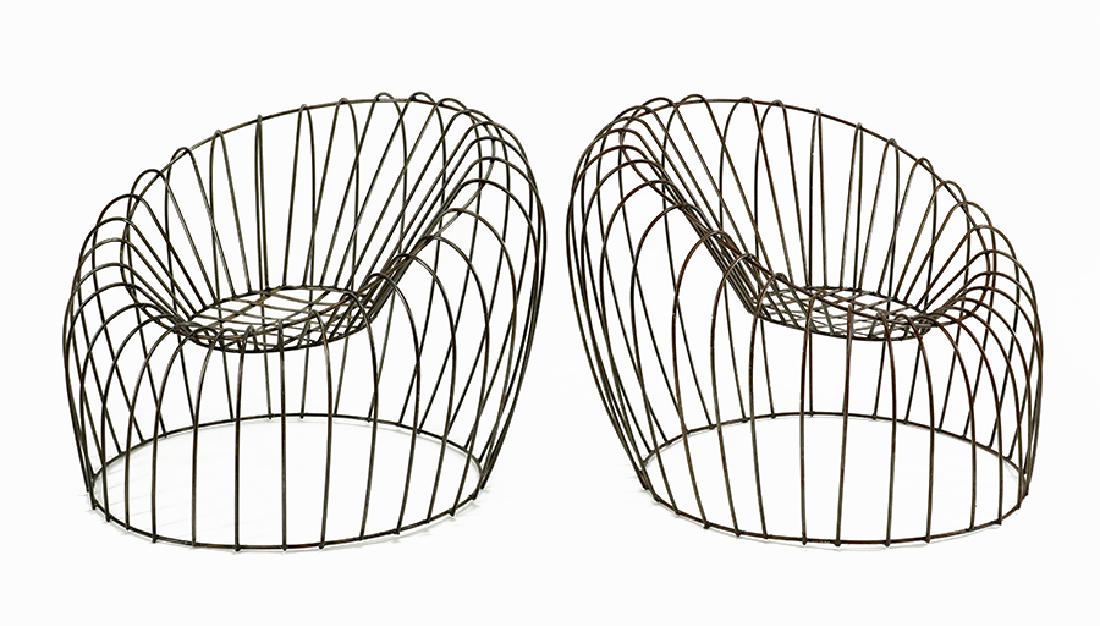 A Pair of Metal Chairs. (1 of 1)