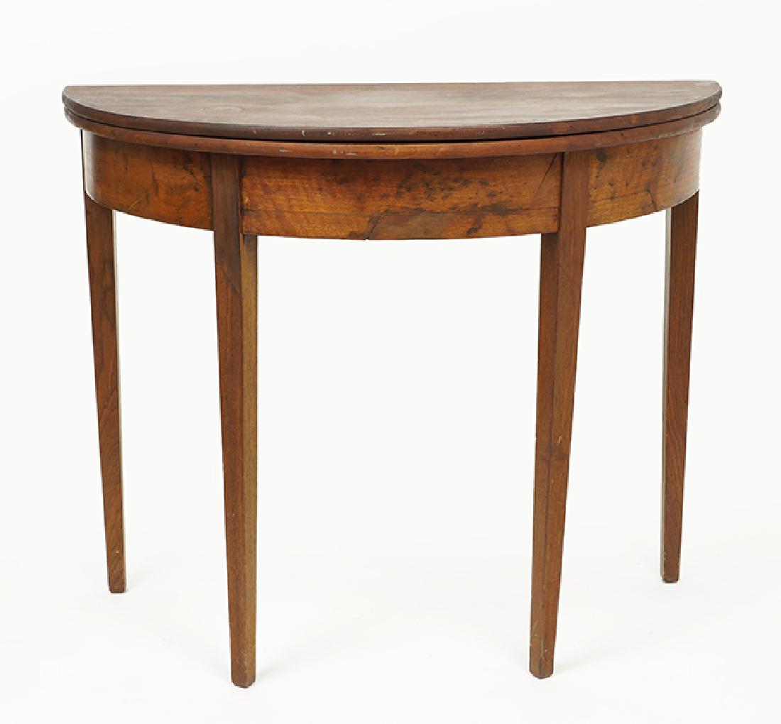 A Georgian Flip Top Console Table. (1 of 2)