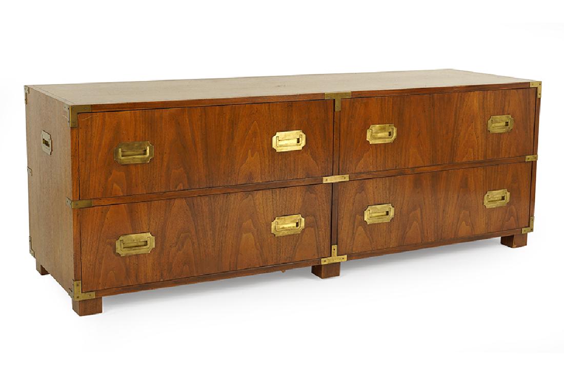 A Baker Campaign Style Mahogany and Brass Chest. (1 of 1)