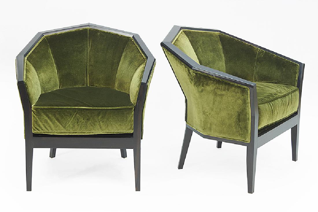 A Pair of Art Deco Style Club Chairs. (1 of 2)