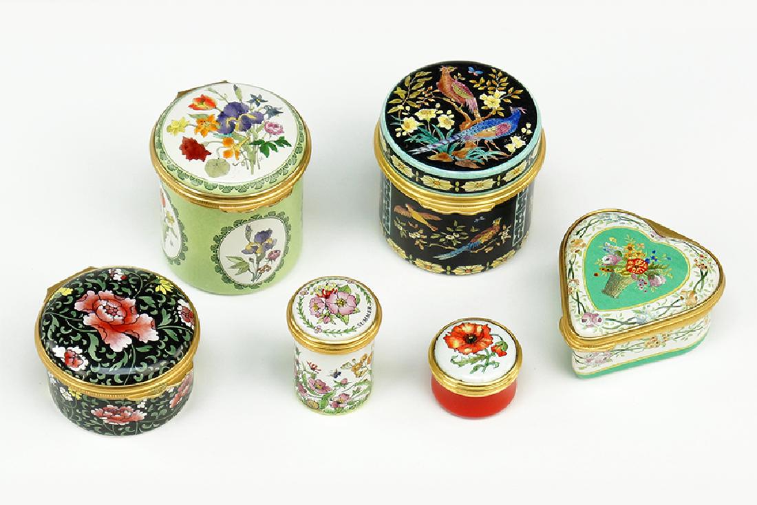 Six Halcyon Days Enamel Boxes. (1 of 2)