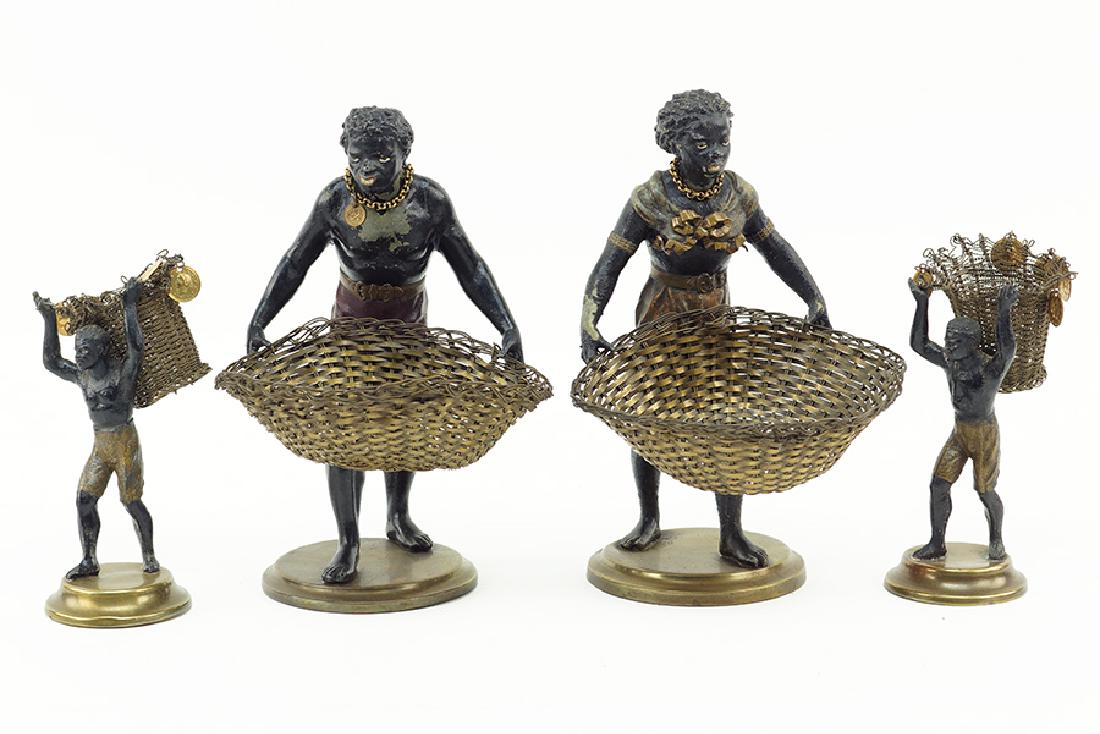 Two Pairs of Blackamoor Figures. (1 of 1)