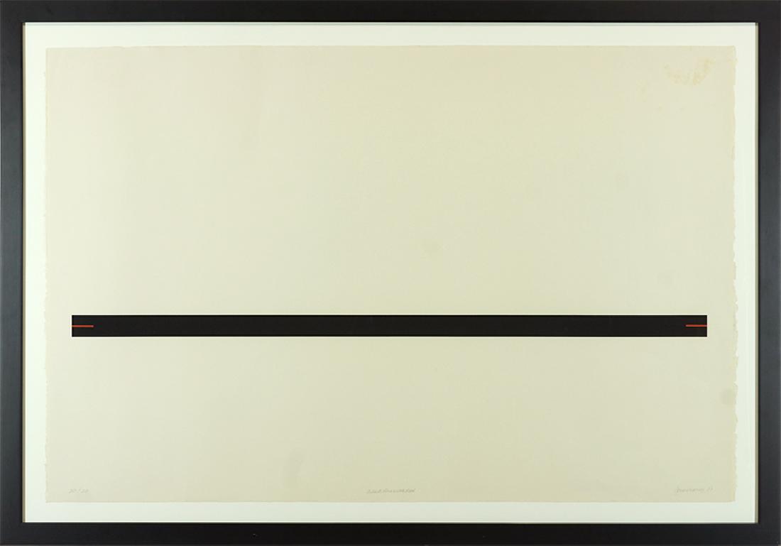 John Maney (American, Contemporary) Black Line With (1 of 1)