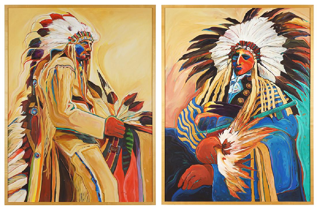 Curt Olson (American, Contemporary) Two Works. (1 of 1)