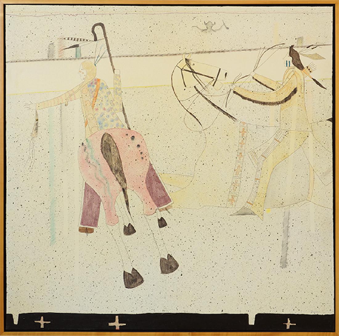 Artist Unknown (American, 20th Century) Two Warriors. (1 of 1)