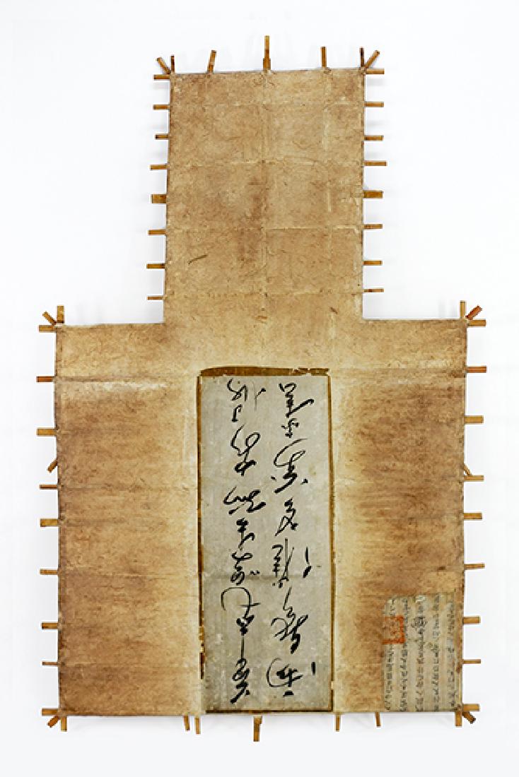 Michael Thompson (American, 20th Century) Characters: Michael Thompson (American, 20th Century) Characters Fade. Asian style handmade paper kite with a bamboo frame, dated to 2002 Overall: 76.5" x 48"