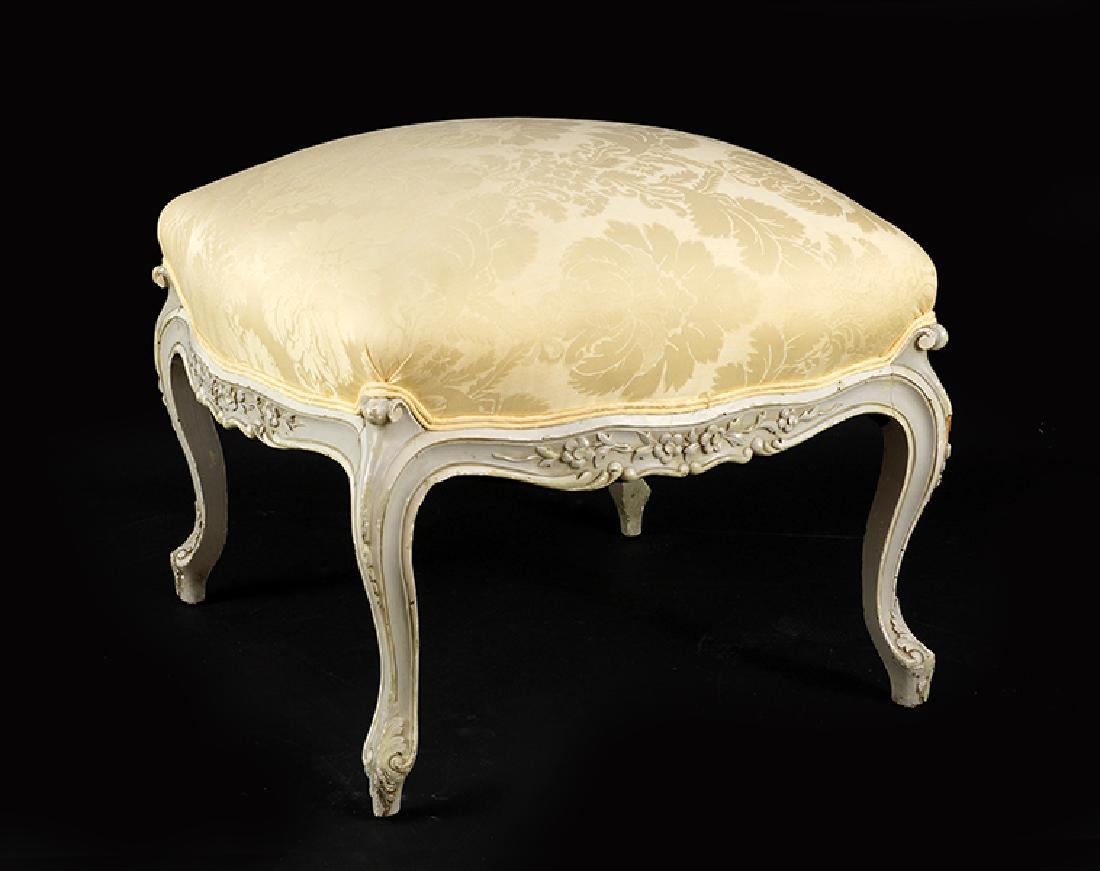 A French Upholstered Stool. (1 of 1)