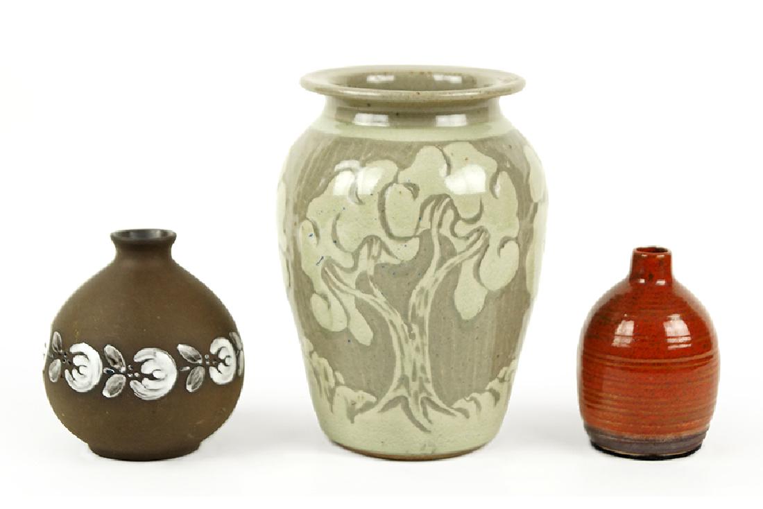 Three Pottery Vases. (1 of 1)