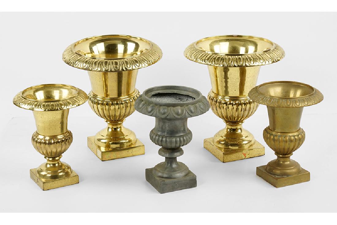 Two Pairs of Brass Urns. (1 of 1)