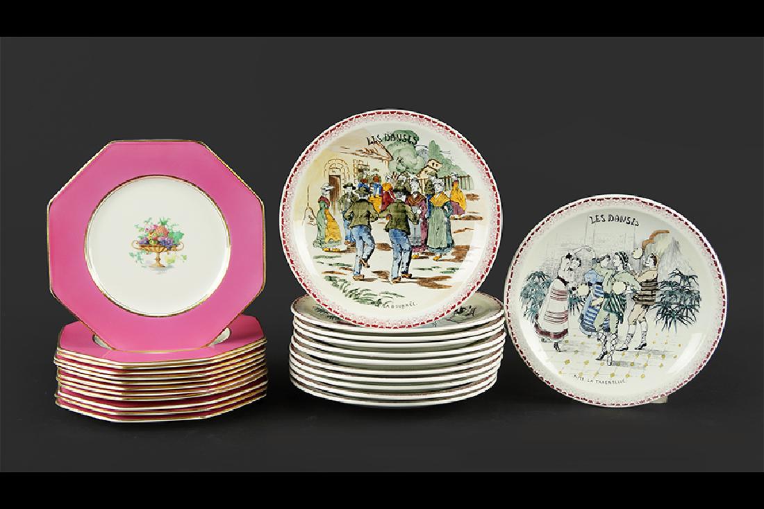 A Set of Twelve French Montereau Plates. (1 of 1)
