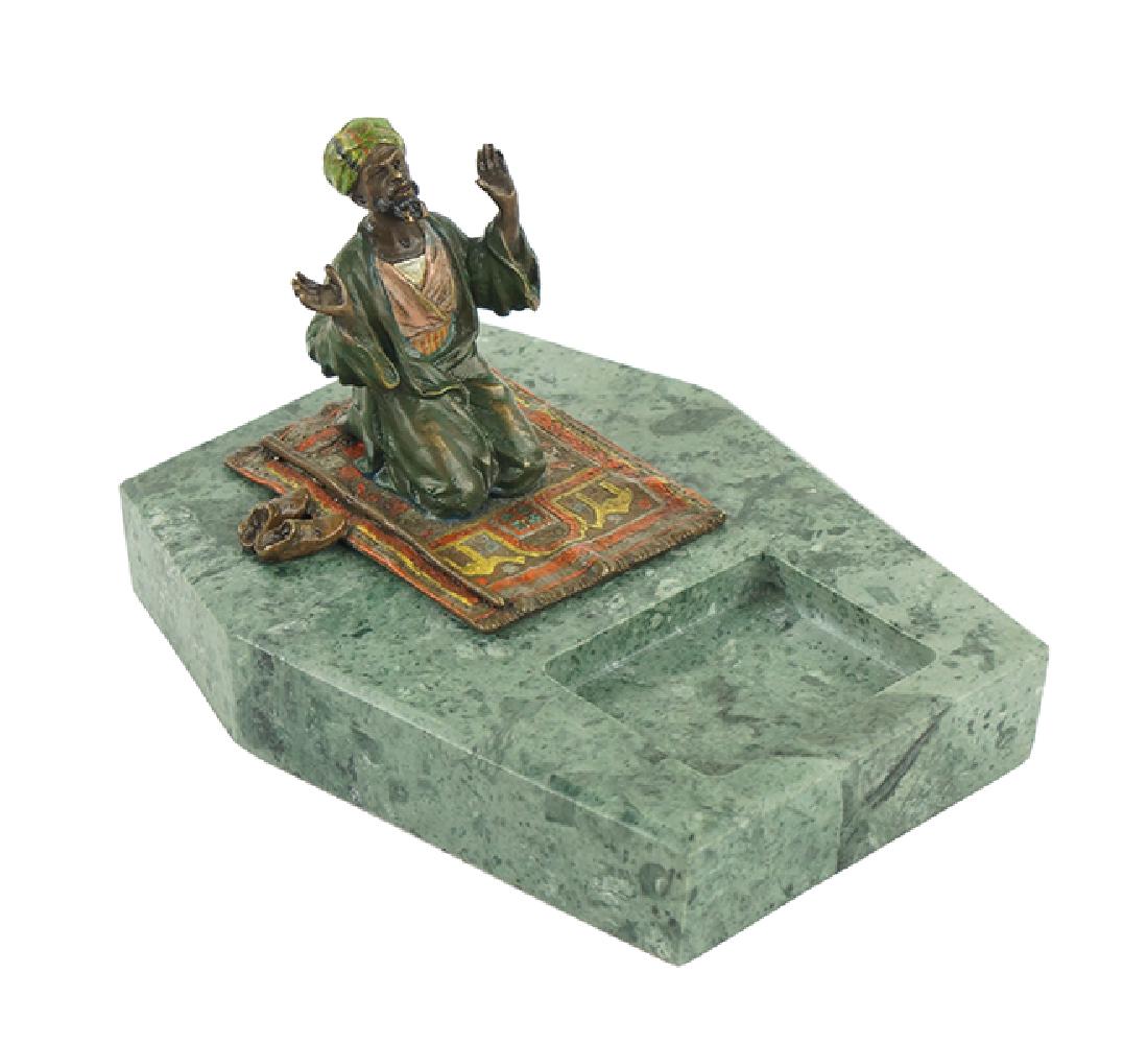 A Cold Painted Bronze Figure. (1 of 1)