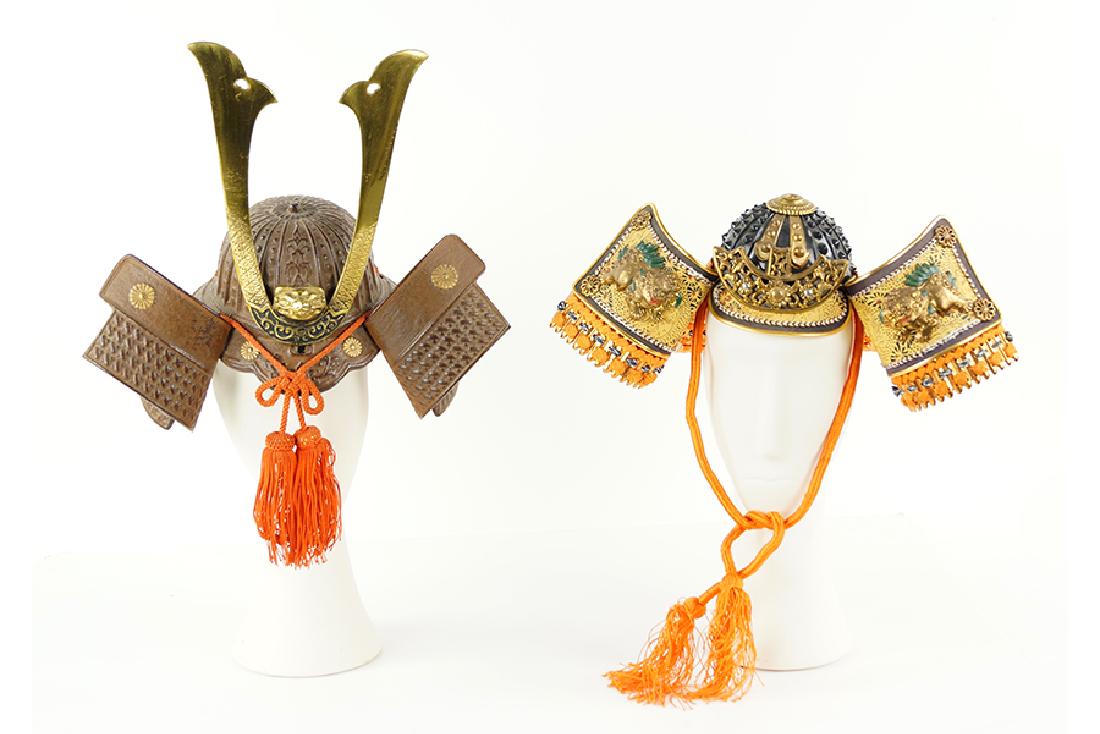 Two Japanese Helmet Models. (1 of 1)