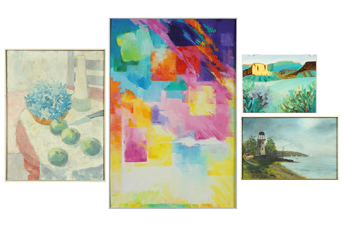 Four 20th Century Oil Paintings. (1 of 5)