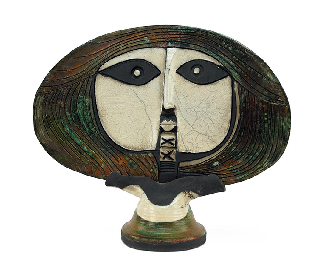 Doug DeLind (American, B. 1947) A Pottery Bust. (1 of 2)