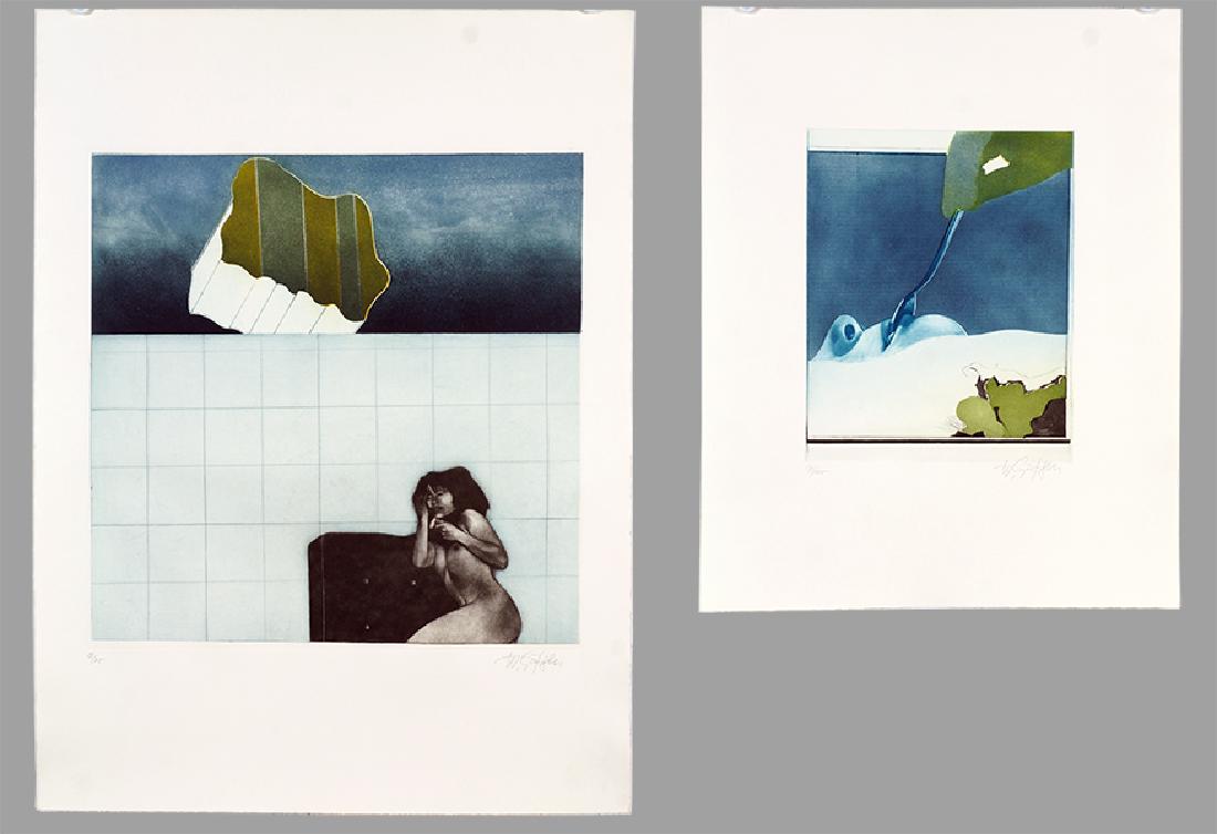 Wolfgang Gafgen (German, B. 1936) Two Works. (1 of 1)