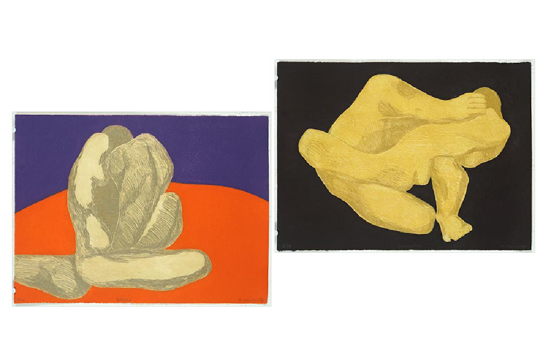 Barbara Kwasniewska (Polish-French, B. 1931) Two Works. (1 of 1)