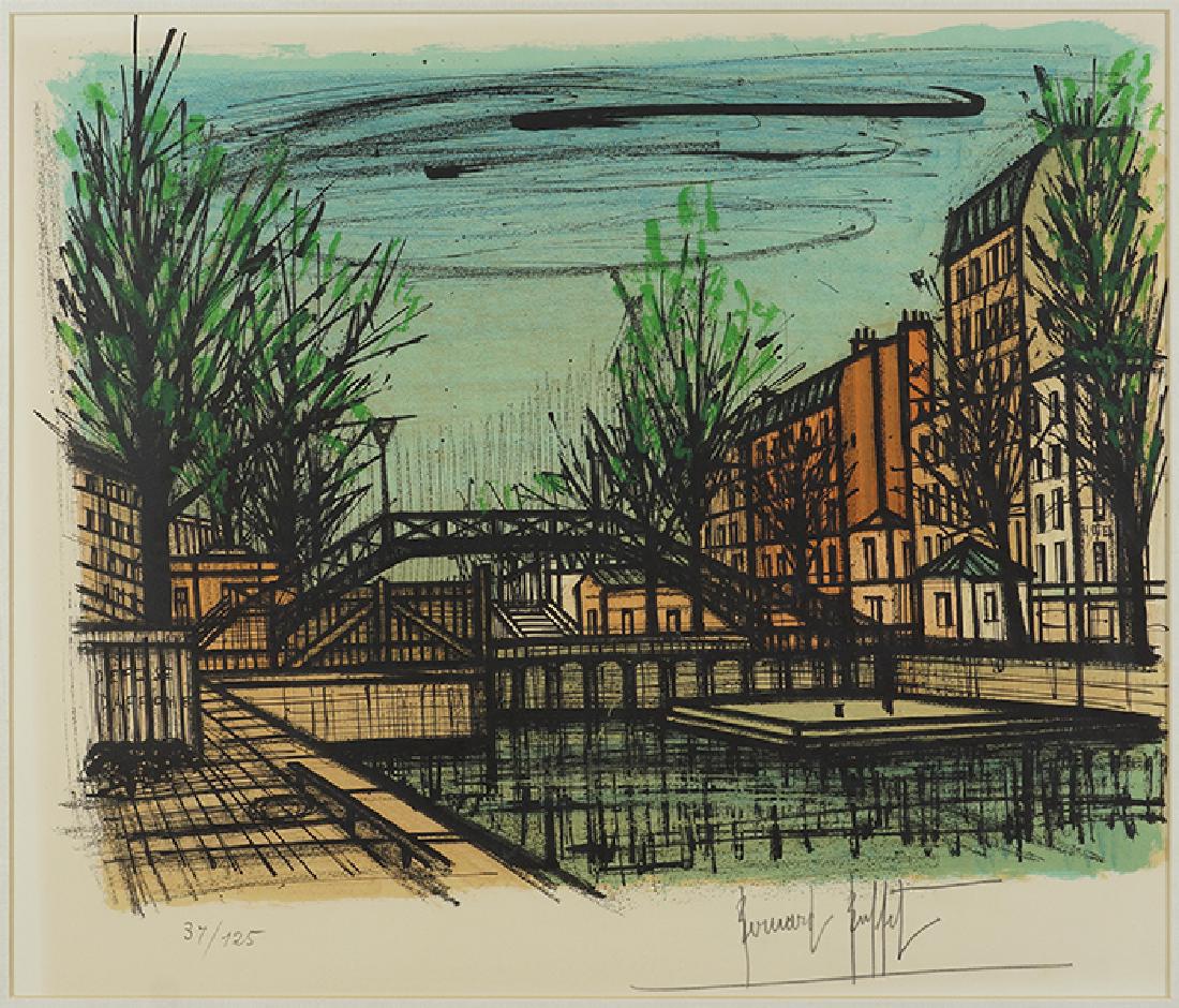 Bernard Buffet (French, 1928-1999) Le Canal St. Martin. (1 of 7)