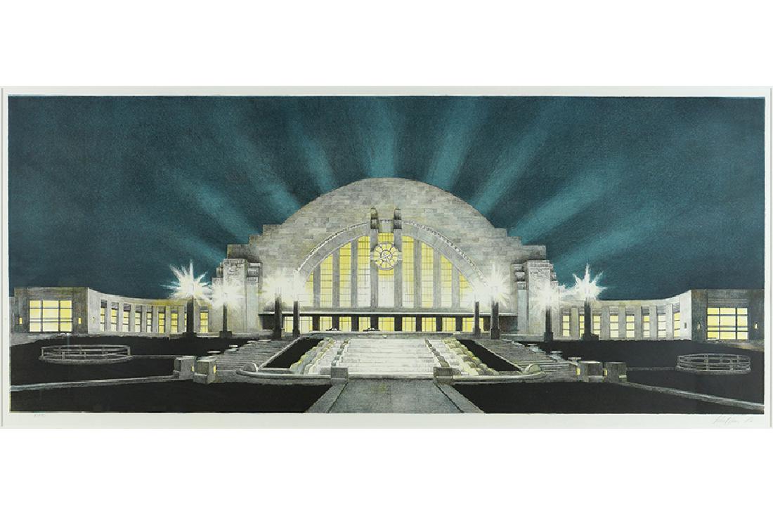 Richard Haas (American, B. 1936) Railroad Terminal, (1 of 1)