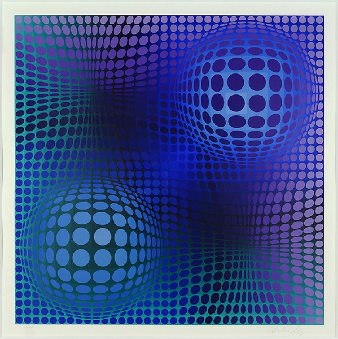 Victor Vasarely (Hungarian, 1906-1997) Composition. (1 of 5)