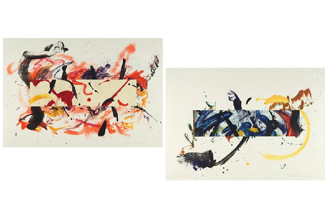 Jackie Battenfield (American, B. 1950) Two Works. (1 of 3)