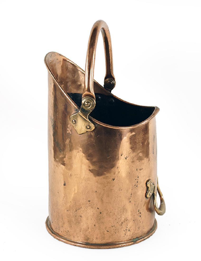 An English Copper Coal Bucket. (1 of 1)