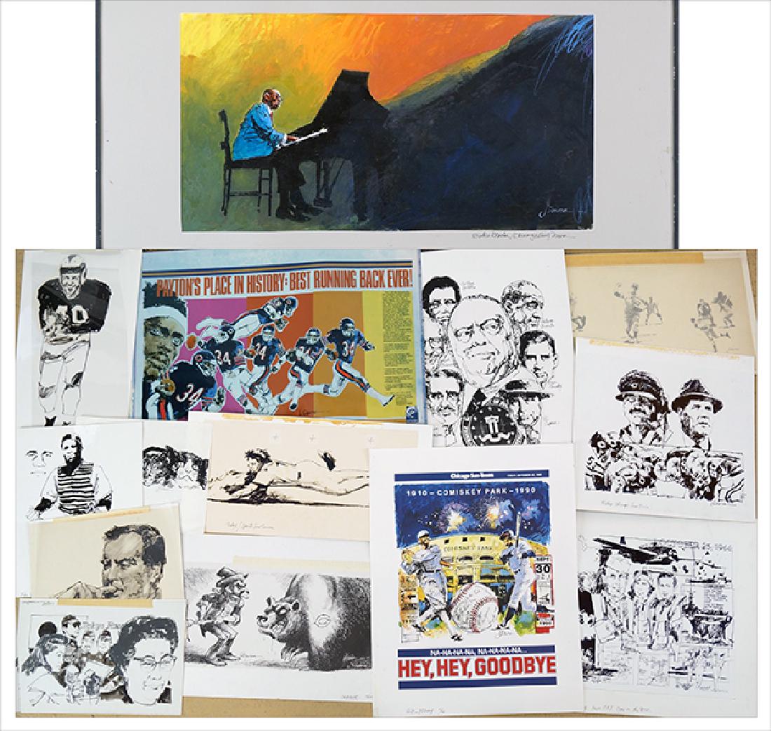 A Collection Of Chicago Cultural Illustrations. (1 of 3)