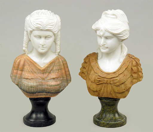 Two Marble Busts.