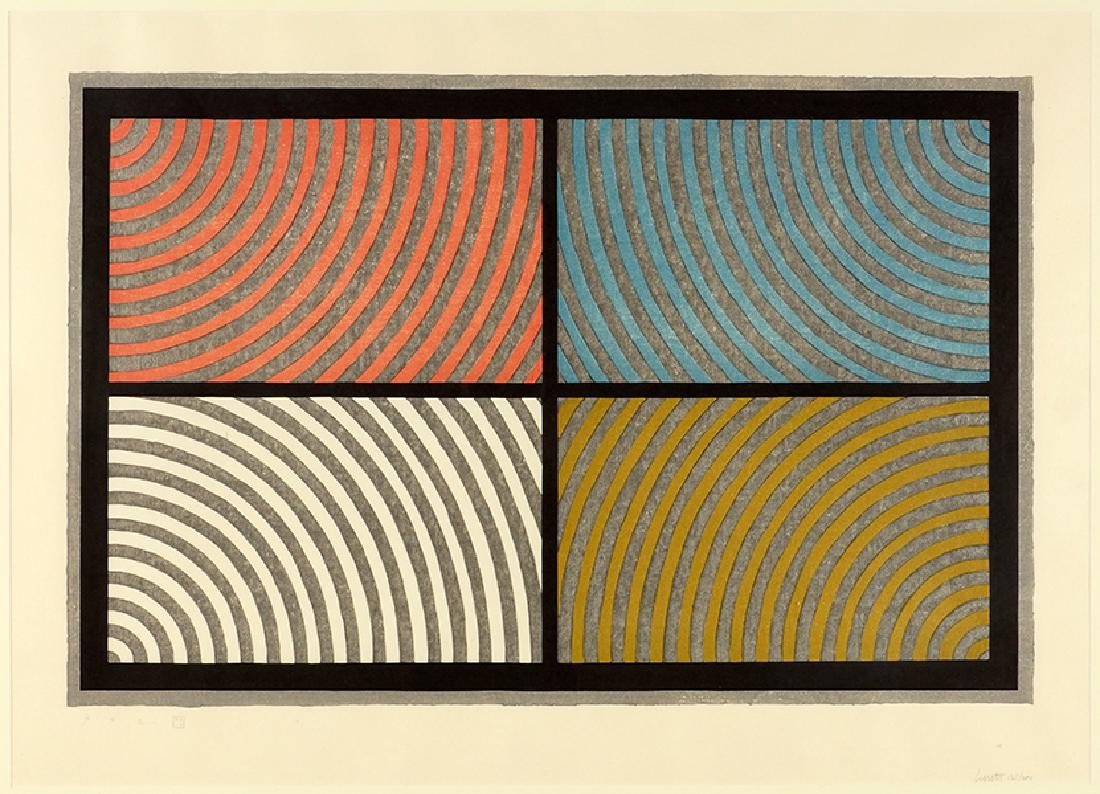 Sol Lewitt (American, 1928-2007) Arcs From Four (1 of 6)