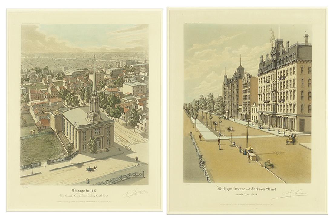 Raoul Varin (French, 1865-1943) 'Michigan Avenue and (1 of 1)