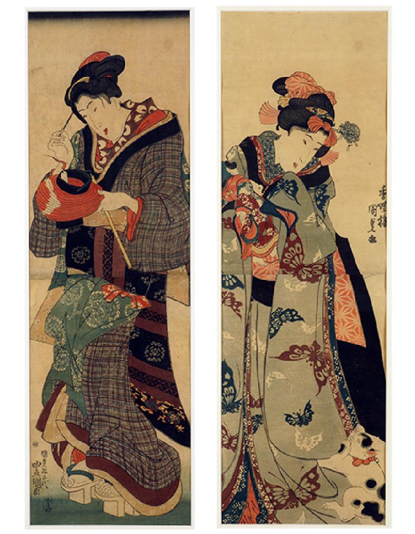 Artist Unknown (Japanese, 19th Century) Two Diptychs. (1 of 1)