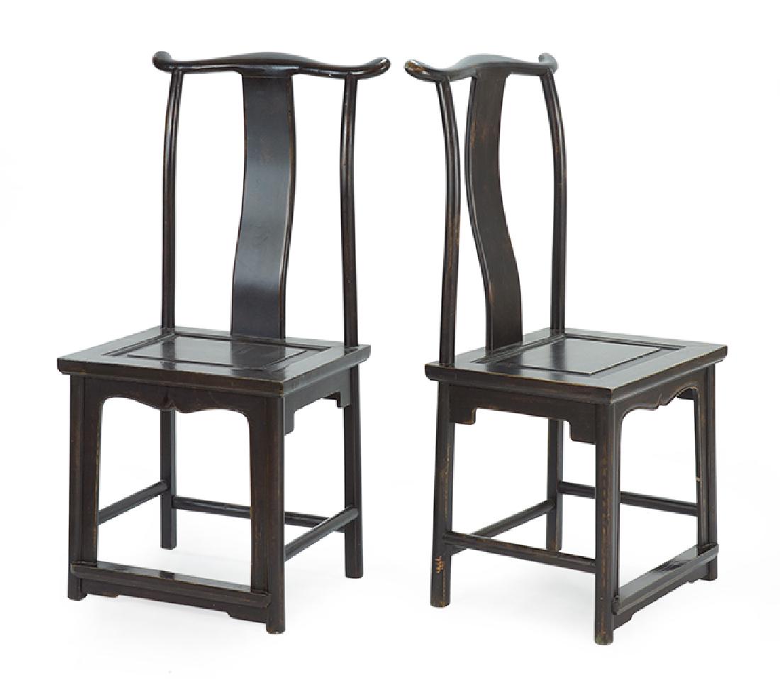 A Set of Six Chinese Yoke Back Chairs. (1 of 1)