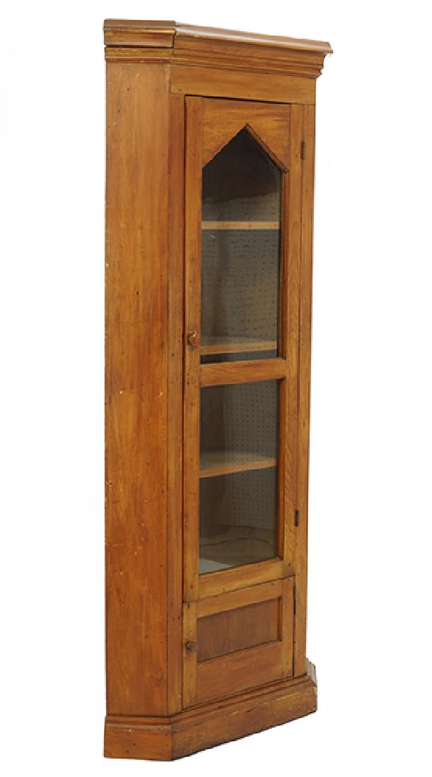 A Pine Corner Cabinet. (1 of 1)