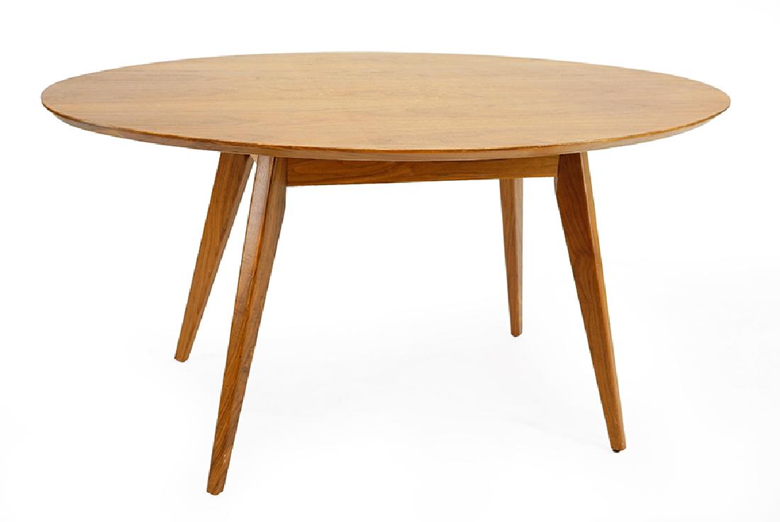 A Knoll Elliptical Table.: A Knoll Elliptical Table. Oval top table raised on four splayed legs 29" x 56.5" x 33.5"