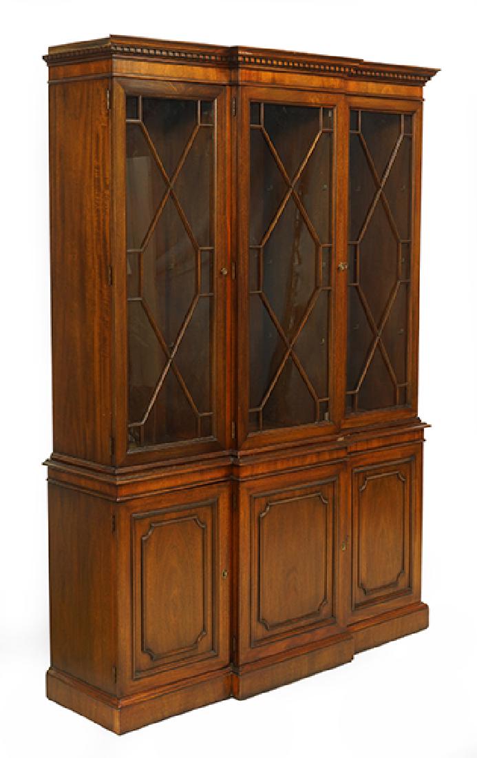 A Kindel Mahogany Breakfront Cabinet. (1 of 1)