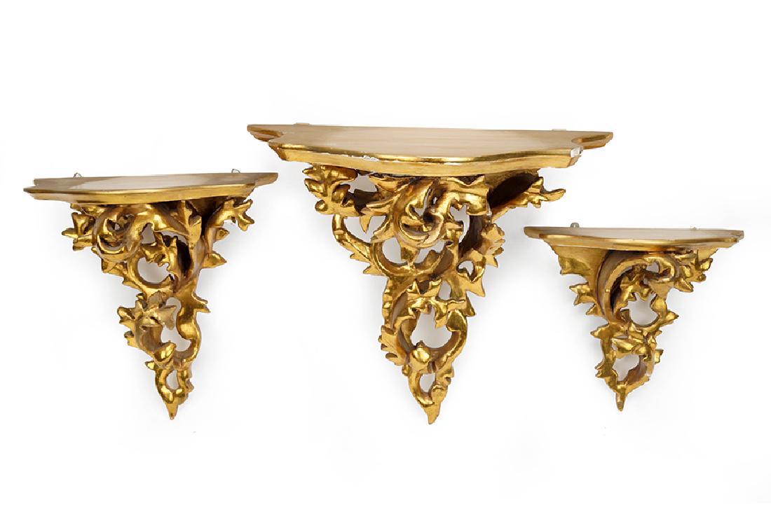 A Set of Three Wall Brackets. (1 of 1)