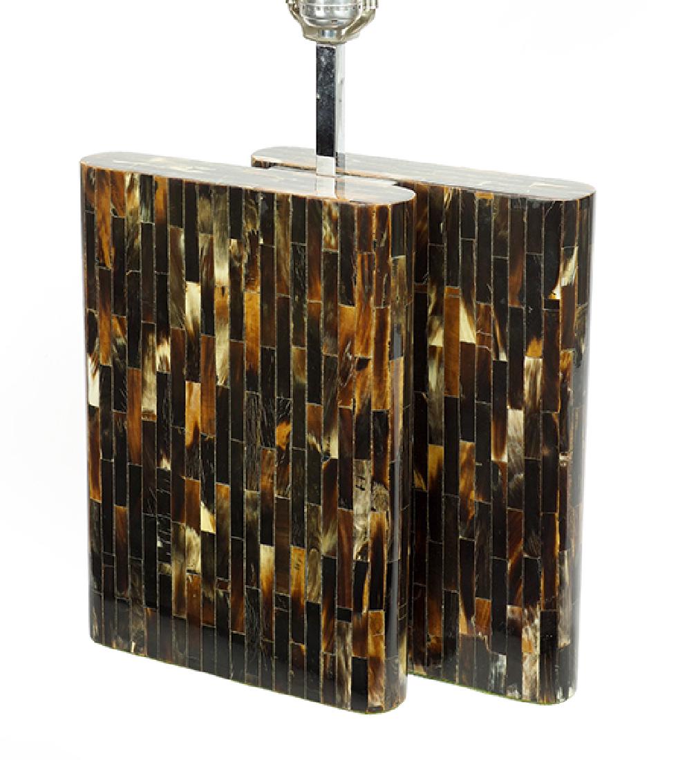 A Horn Veneer Table Lamp. (1 of 7)