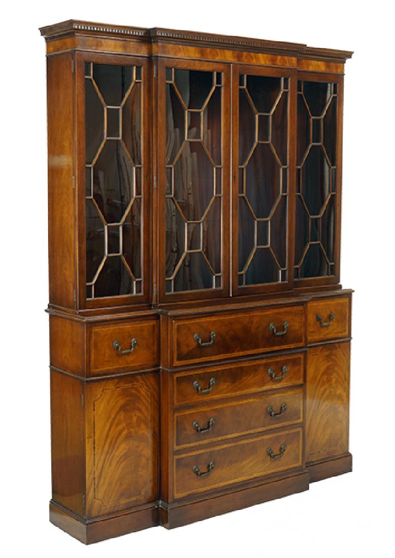 A Baker Mahogany Breakfront Secretary. (1 of 2)