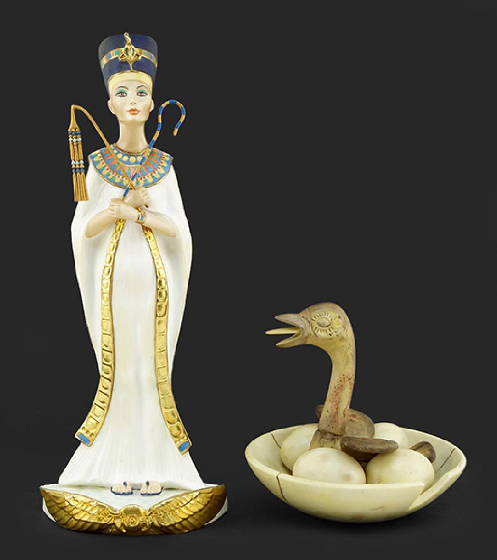 A Boehm Porcelain Figure of Egyptian Queen Nefertiti. (1 of 1)