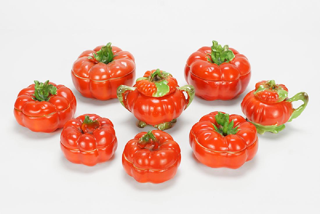 A Collection of Royal Bayreuth Tomato Porcelain. (1 of 1)