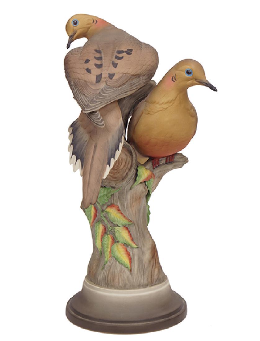 A Boehm Porcelain Figure Of Mourning Doves. (1 of 1)
