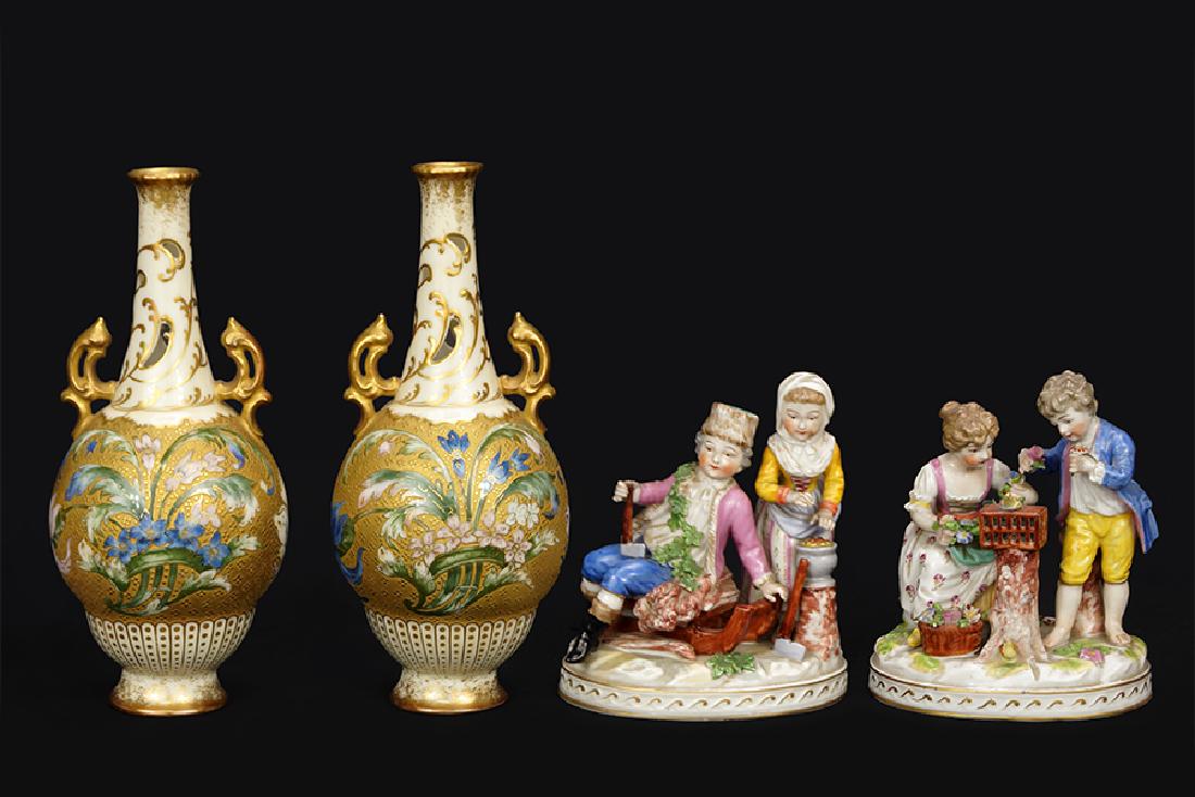 A Pair of Charles Haviland Limoges Porcelain Bottle (1 of 2)