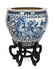 A Chinese Blue and White Porcelain Fish Bowl.