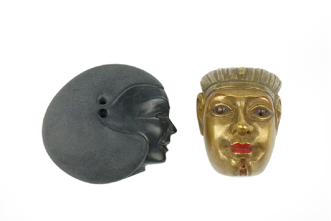 Two Egyptian Style Netsukes. (1 of 1)