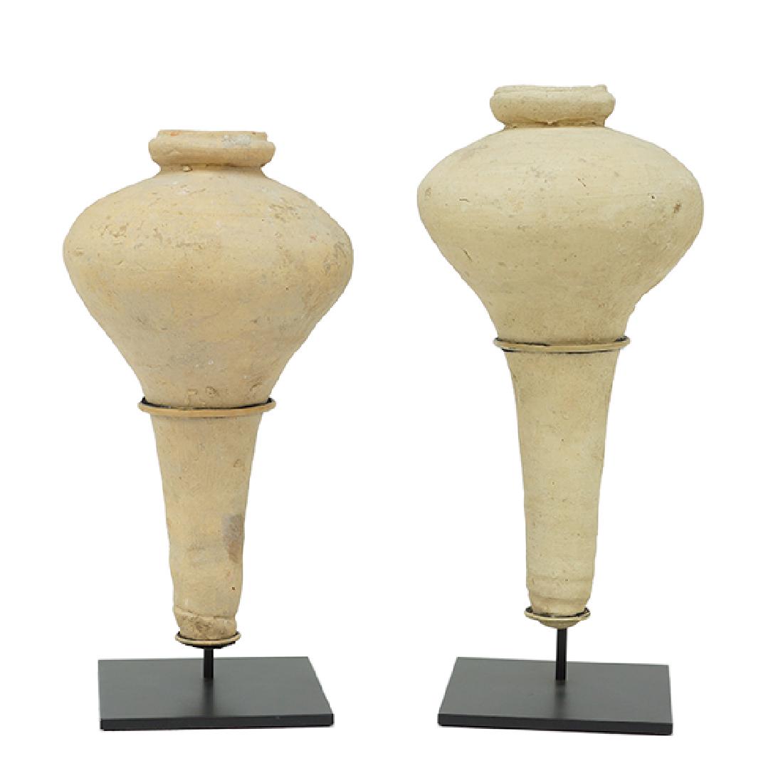 A Near Pair of 20th Century Southeast Asian Vessels. (1 of 1)