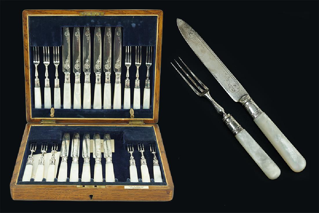 A 19th Century English Silverplate Partial Dessert (1 of 1)