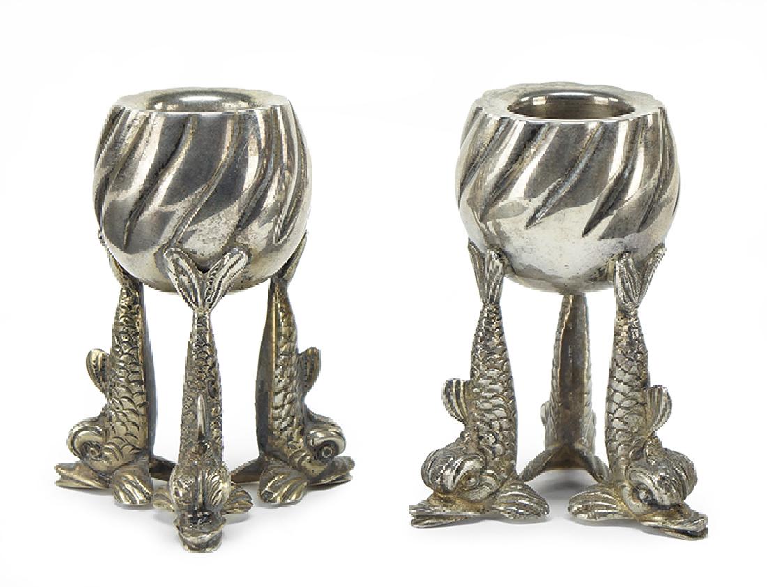 A Pair Of Sterling Silver Candlesticks. (1 of 1)