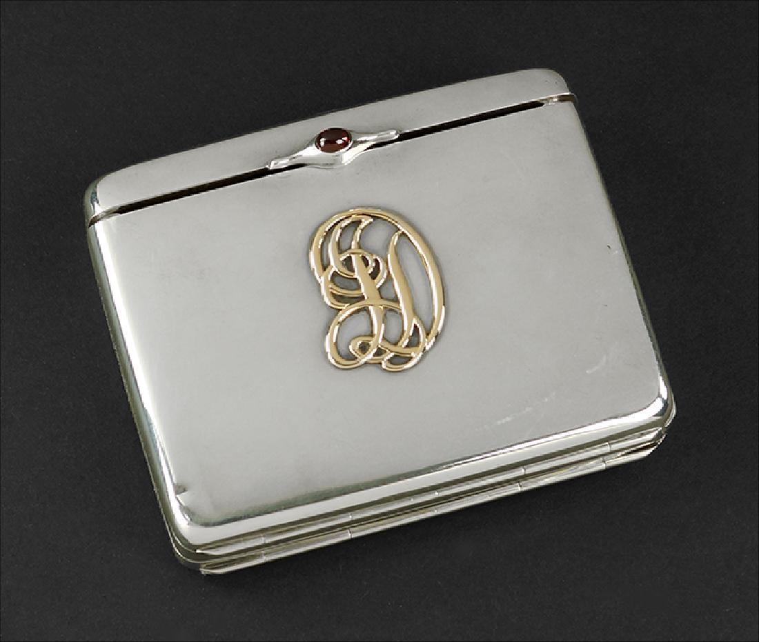 An American Sterling Silver Cigarette Case. (1 of 3)
