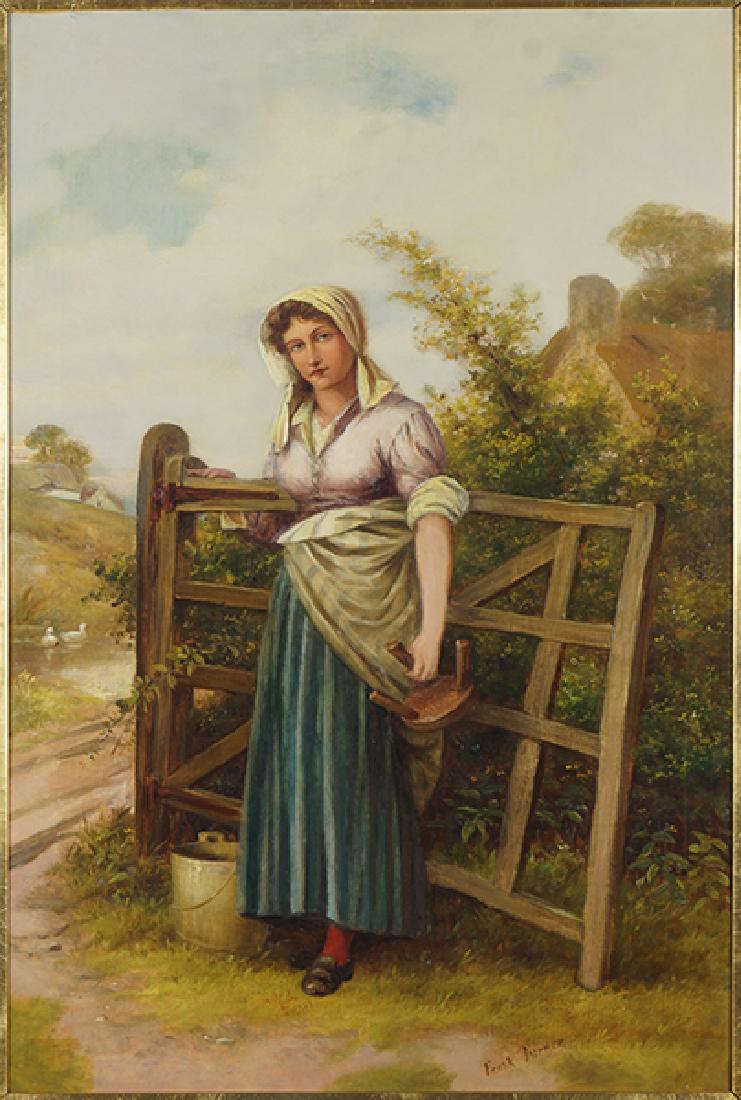 Frank Turner (British, active 1863-1875) The Milkmaid. (1 of 1)
