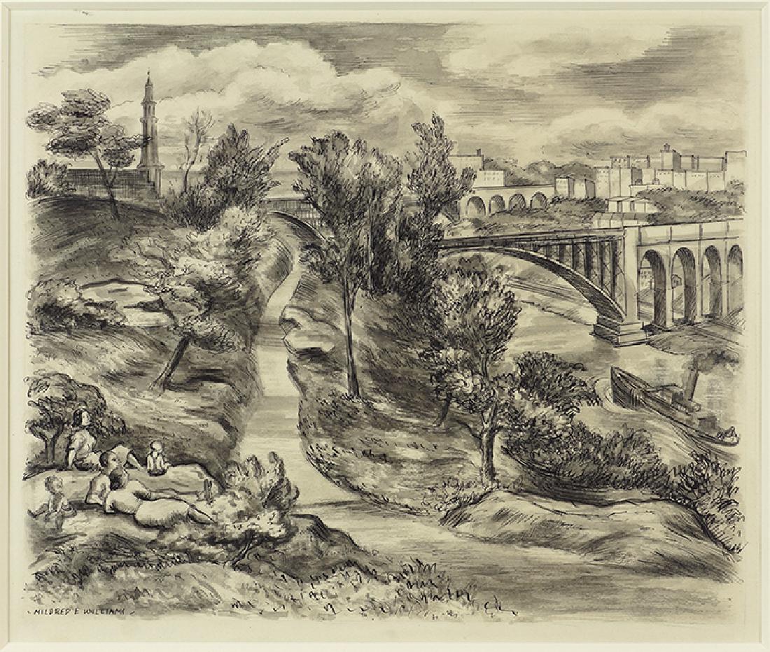 Mildred E. Williams (American, 1892-1967) Park Scene, (1 of 1)