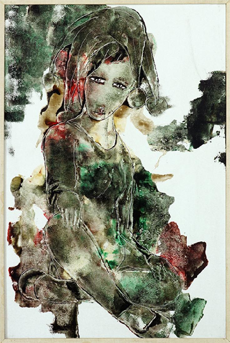 Harold Kimball (American, B. 1929) Portrait of a Woman. (1 of 2)